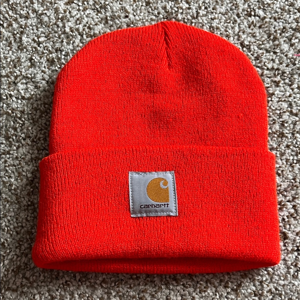 Carhartt Bright Red Knit Hat